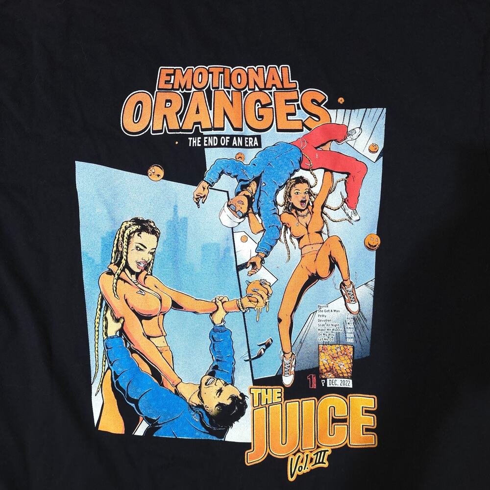 Sour Orange The Juice Vol 3 Emotional Oranges T Shirt Black Graphic Tee - Picture 7 of 10